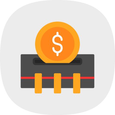 banka simgesi vektör illüstrasyonu