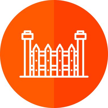 Çit. Web basit illüstrasyonu