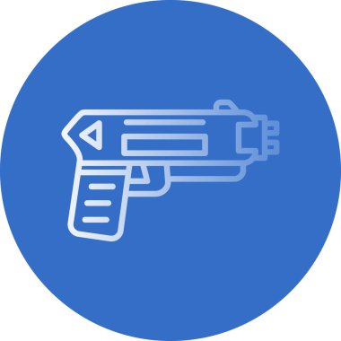 Şok tabancası ağ simgesi, vektör illüstrasyonu