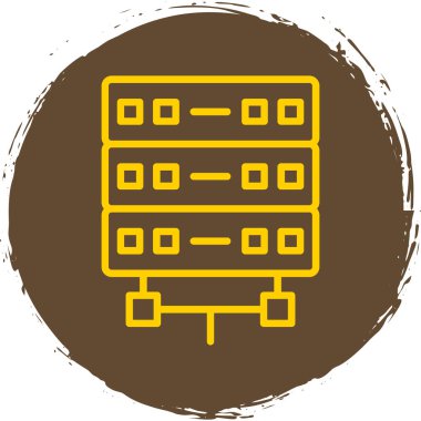 sunucu simgesi, vektör illüstrasyonu basit tasarım