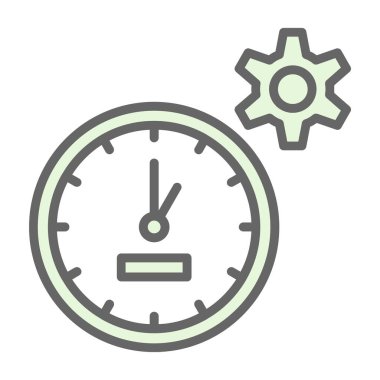 Kişisel ve ticari kullanım için zaman vektör simgesi simgesi vektör çizimi..