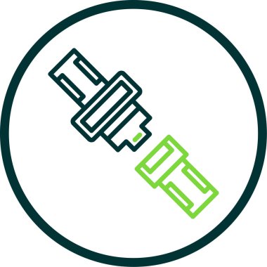 Emniyet kemeri düz simgesi, vektör illüstrasyonu 