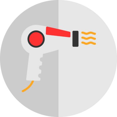 Kurutucu simgesinin vektör illüstrasyonu 