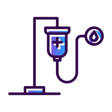 Su pompası ikon vektörü. İnce çizgi işareti. izole edilmiş sınır sembolü çizimi