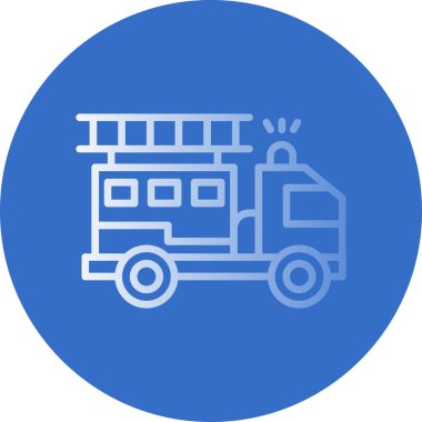 İtfaiye aracı web vektör simgesi 