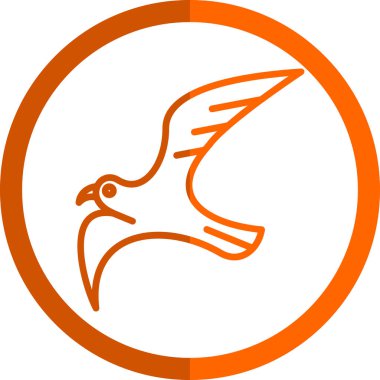 Martı. Web simgesi basit illüstrasyon 