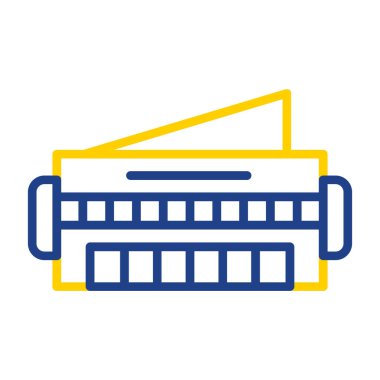 Beyaz arkaplanda izole edilmiş okul simgesi. okul sembolü