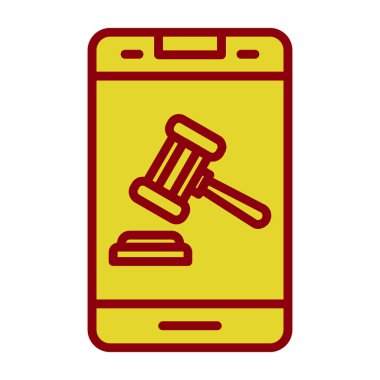 akıllı telefon simgesi, vektör illüstrasyonu basit tasarım