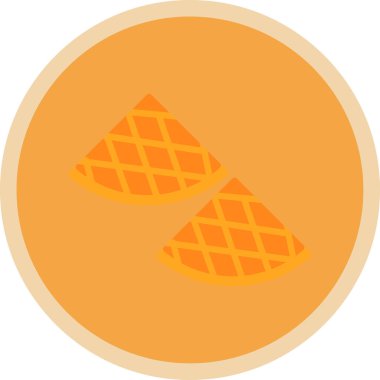 Yemek. Web simgesi basit illüstrasyon