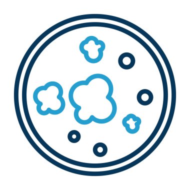 bakteri simgesi vektör illüstrasyonu