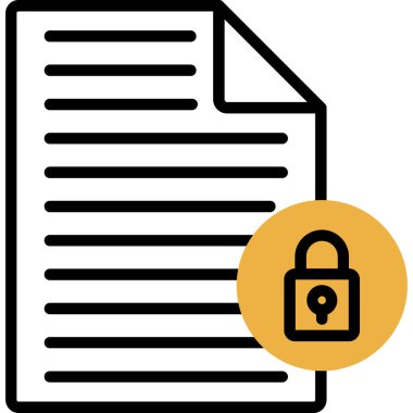 belge simgesi, vektör çizimi