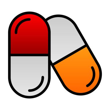 hap simgesi, vektör illüstrasyonu basit tasarım