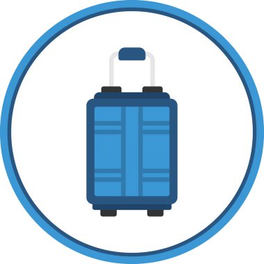 Bagaj web simgesi, vektör çizim 