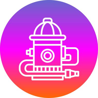 yangın musluğu simgesi vektörü 