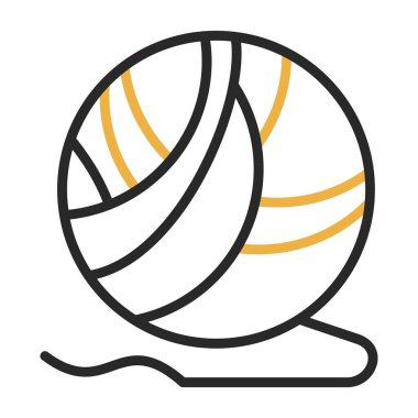 Voleybol ikonu vektör illüstrasyonu