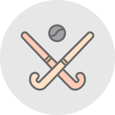 Modern Hokey simgesinin vektör çizimi                          