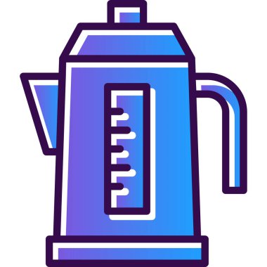 Kahve Öğütücü. Web simgesi basit illüstrasyon