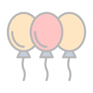 Balon simgesinin vektör illüstrasyonu 