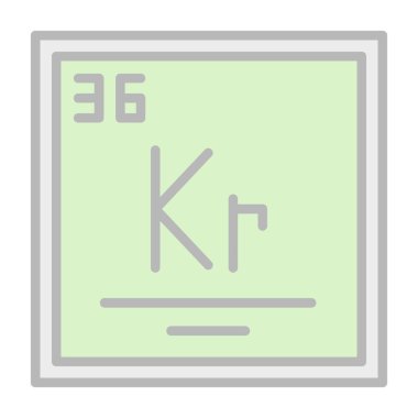 kimyasal vektör renk çizgisi simgesi