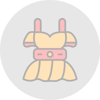 elbise simgesi, vektör illüstrasyonu basit tasarım