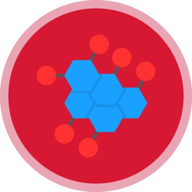 atom vektörü simgesi modern basit tasarım