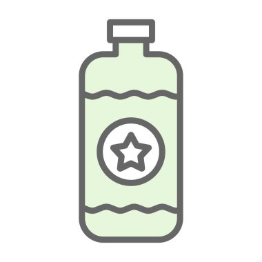 Şişe simgesinin vektör illüstrasyonu 