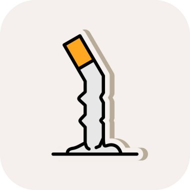 Cigarette butt icon vector illustration 