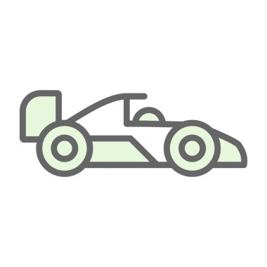 Formula 1 web simgesi basit tasarım