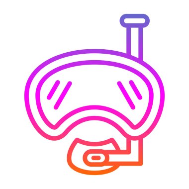 Maske. Web simgesi basit illüstrasyon