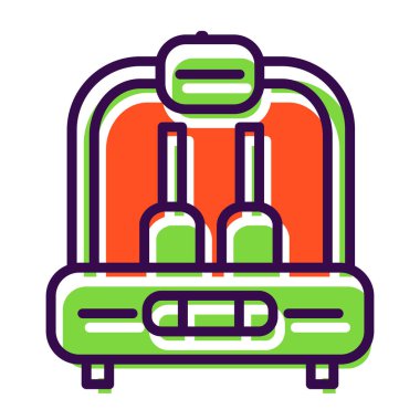 bagaj. Web simgesi basit tasarım