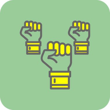 Eldiven ikonu. vektör illüstrasyonu