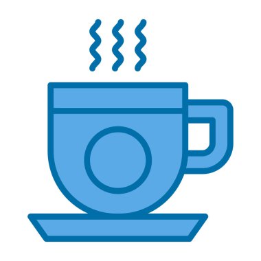 kahve fincanı ikonu vektör illüstrasyonu 