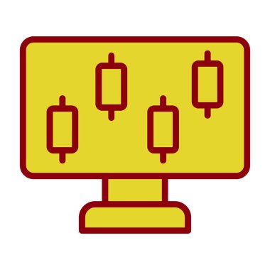 ekran simge vektör çizim 