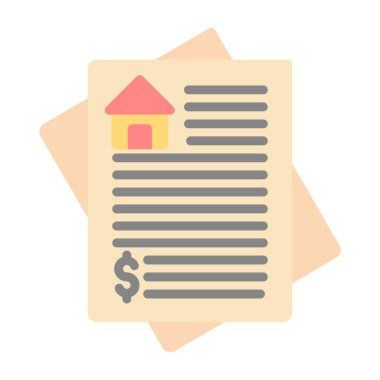 gerçek ev simgesi vektör illüstrasyonu