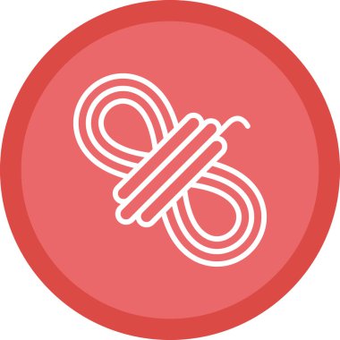 İp düz simgesinin vektör illüstrasyonu