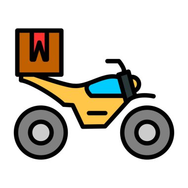 Traktör simgesi, vektör illüstrasyon tasarımı