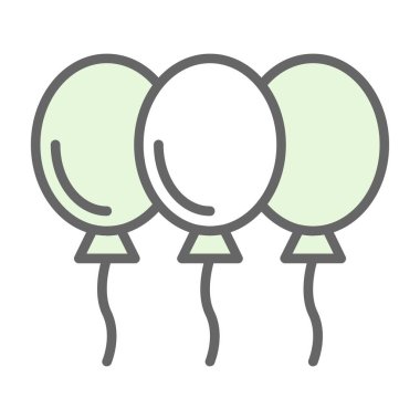 Balon simgesinin vektör illüstrasyonu 