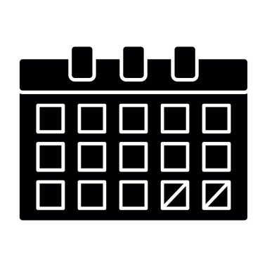 Takvim simgesi, vektör illüstrasyonu basit tasarım