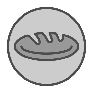 Ekmek. Web simgesi basit illüstrasyon                