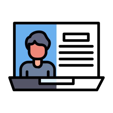 bilgisayar simgesi vektör illüstrasyonu