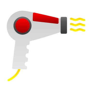 Kurutucu simgesinin vektör illüstrasyonu 