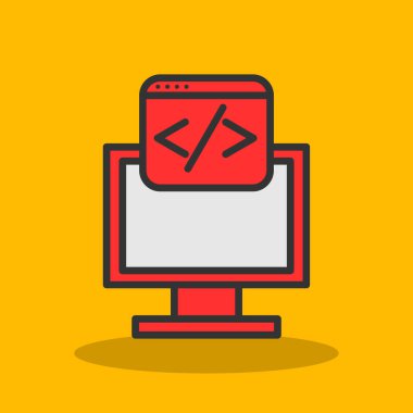 Gölgeli web tasarımı simgesi