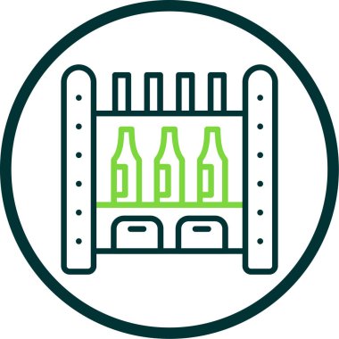 Bira şişesi ikon vektör illüstrasyonu