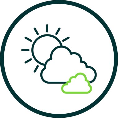 Hava durumu simgesi, vektör illüstrasyonu 