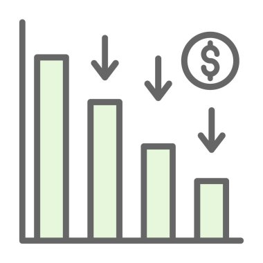 Dolar simgesi vektör illüstrasyonu