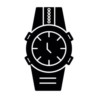 Wristwatch web icon simple illustration 