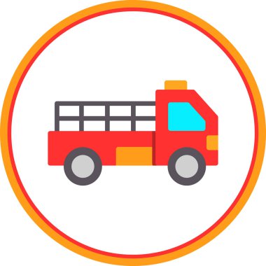 Kamyonet simgesinin vektör illüstrasyonu