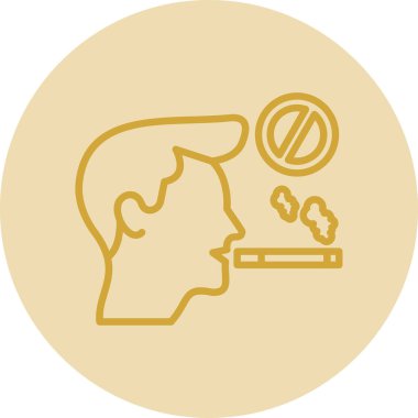 Bir sigara simgesinin vektör illüstrasyonu