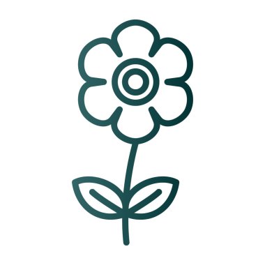 çiçek bahçesi ikonu, vektör illüstrasyon tasarımı