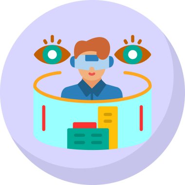 Göz simgesi vektör illüstrasyonu